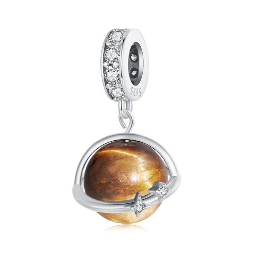 Charm de cuarzo tigre natural estilo PANDORA - SCC2805
