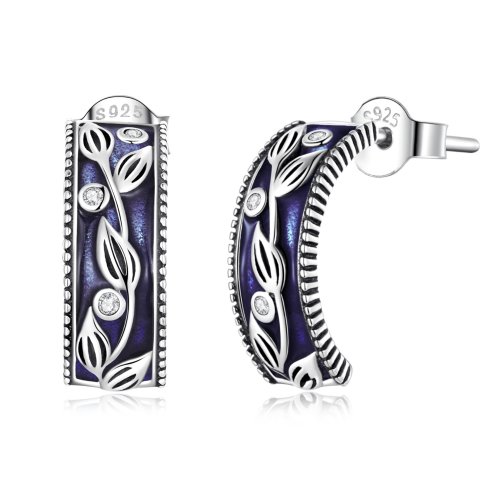 Pendientes de botón con estilo retro de patrón Pandora - SCE1415