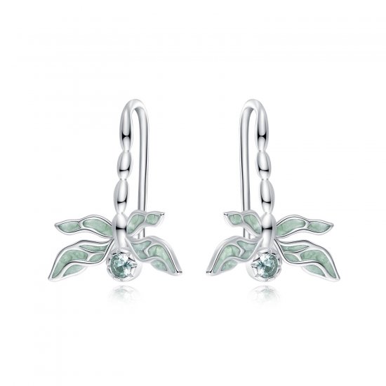 Pendientes estilo Pandora con libélula - SCE1623 - Haga click en la imagen para cerrar