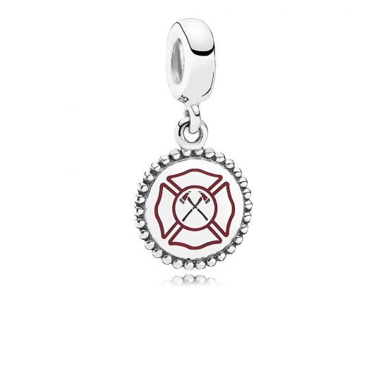Charm colgante en plata de ley Bombero PANDORA - Haga click en la imagen para cerrar