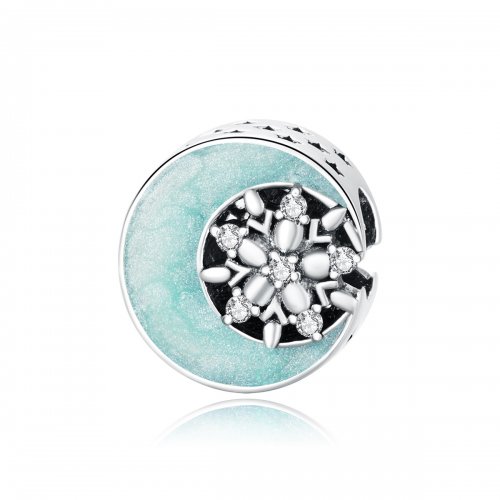 Charm estilo Pandora de Nieve y Luz de Luna - SCC1653