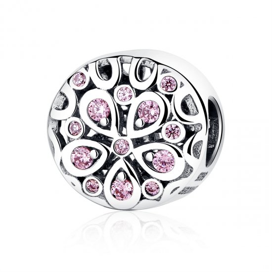 Charm de Plata estilo Pandora con florecimiento - SCC053 - Haga click en la imagen para cerrar