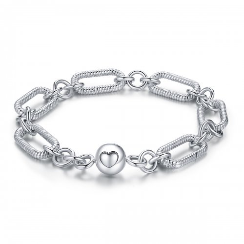 Pulsera de estilo Pandora con cadena de eslabones - BSB059 Pulsera de estilo Pandora con cadena de eslabones - BSB059