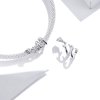 Charm de vides rosas plateadas estilo Pandora - BSC310