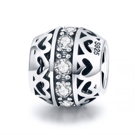 Amuleto de plata estilo Pandora "Escucha el Amor" - SCC523 - Haga click en la imagen para cerrar
