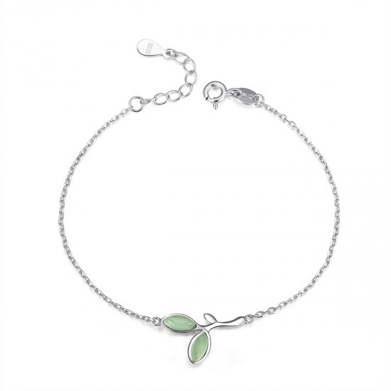 Pulsera deslizante estilo Pandora de plata con cadena de esperanza - SCB112 - Haga click en la imagen para cerrar