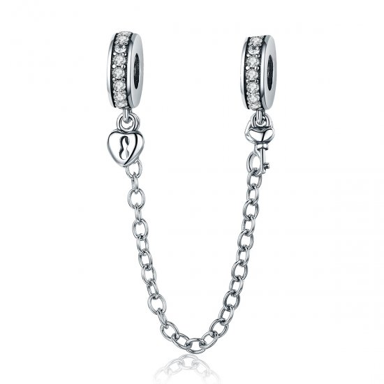 Cadena de seguridad Pandora Style Silver Only Love - SCC606 - Haga click en la imagen para cerrar