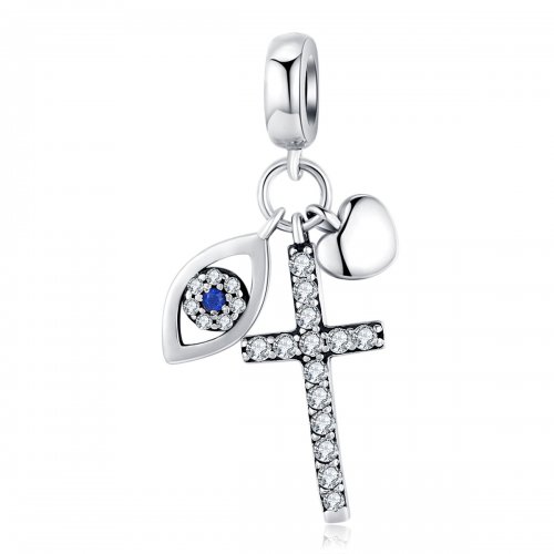 Pulsera estilo Pandora en plata con colgante de guardián - SCC1327