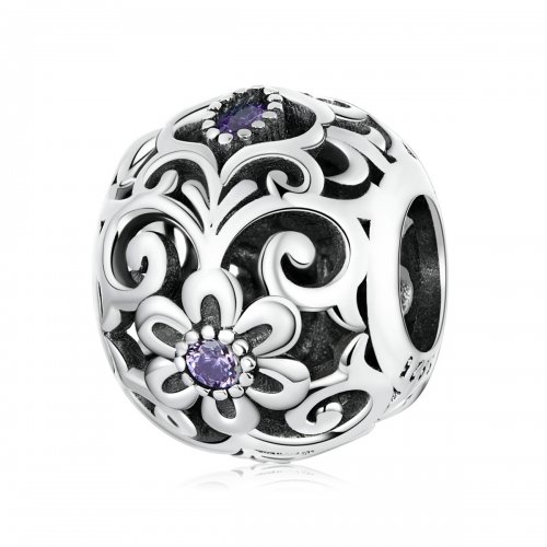 Charm estilo Pandora con patrón clásico - SCC2183