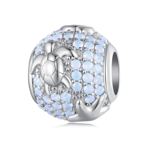 Encanto espaciador con diseño de escamas de pez al estilo de Pandora - BSC875