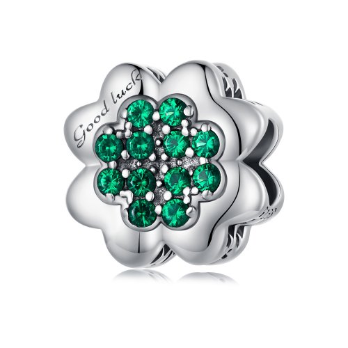 Charm estilo Pandora de trébol de cuatro hojas - SCC2604