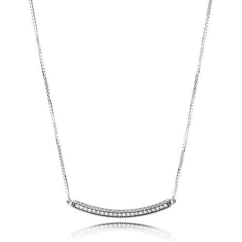 Collares con colgante en plata de ley Corazones de Bar PANDORA PANDORA
