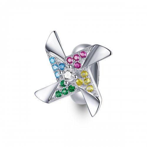 Charm estilo Pandora con molinillo de colores - SCC1766