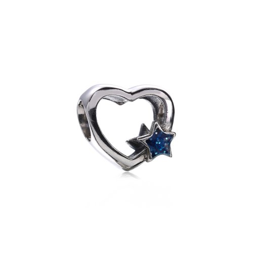 Charm en plata de ley Estrella del corazon PANDORA
