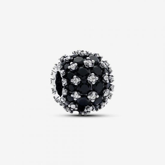 Charm Pandora Redondo Brillante en Pavé Negro - 792630C04 - Haga click en la imagen para cerrar
