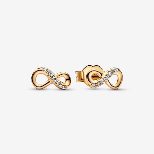 Pendientes de botón Pandora Sparkling Infinity - 268820C01