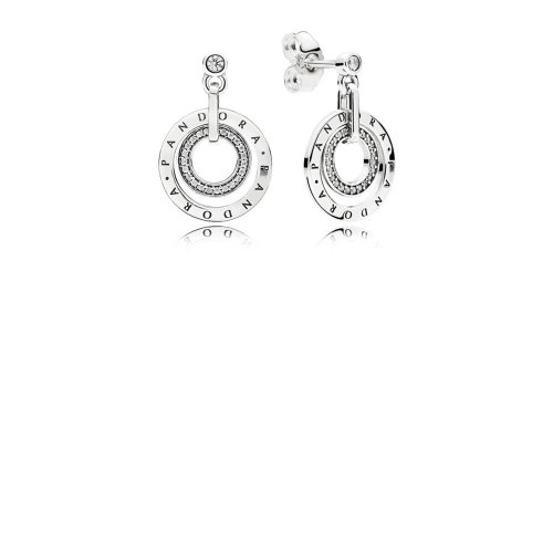 Pendientes en plata de ley Círculos de PANDORA - 296296CZ