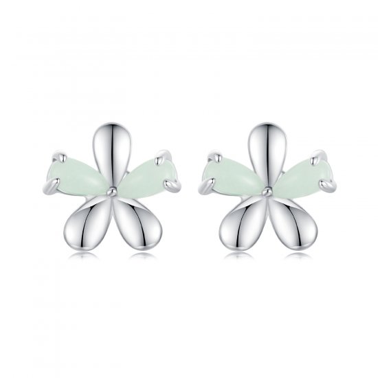 Pendientes de flores luminosas estilo PANDORA - SCE1714 - Haga click en la imagen para cerrar