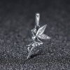 Pendiente colgante de hada de flores blancas de estilo Pandora - SCC359
