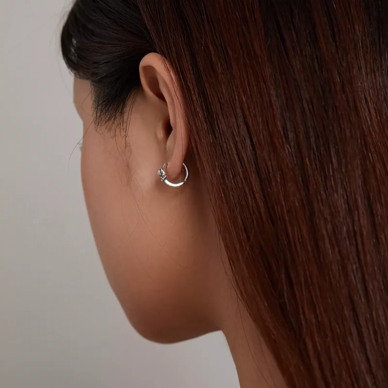 (imagen para) Aretes de argolla estilo Pandora con Koalas tiernos - BSE507 - Ver 7