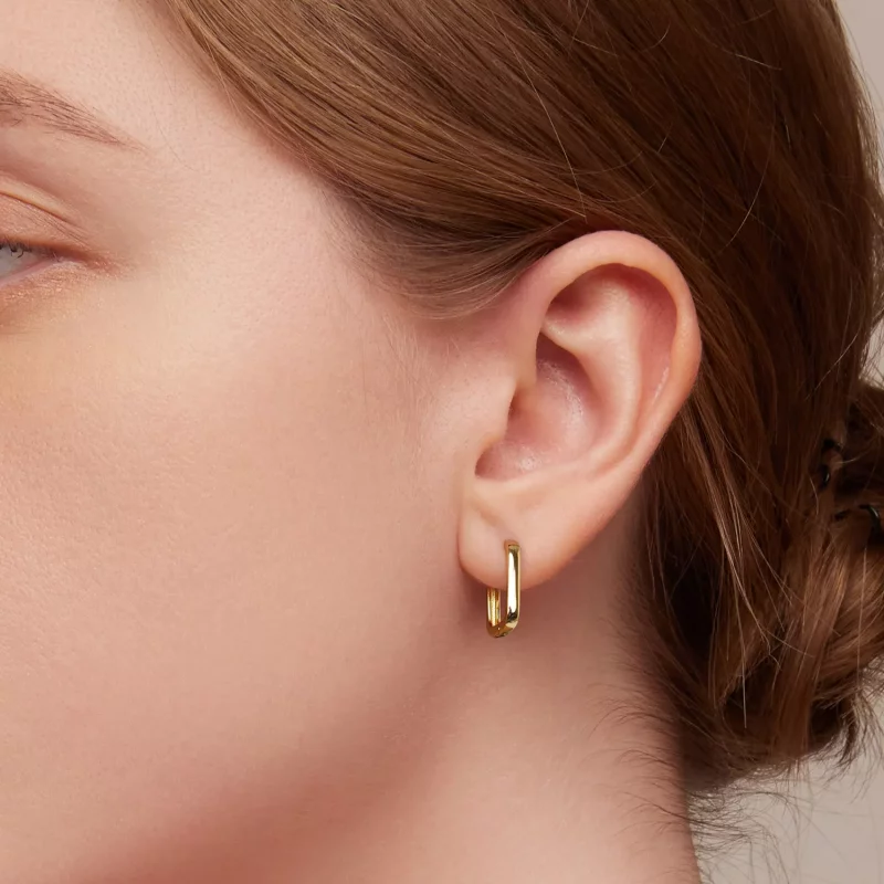(imagen para) Aretes estilo Pandora con aros franceses - BSE478-B - Ver 3