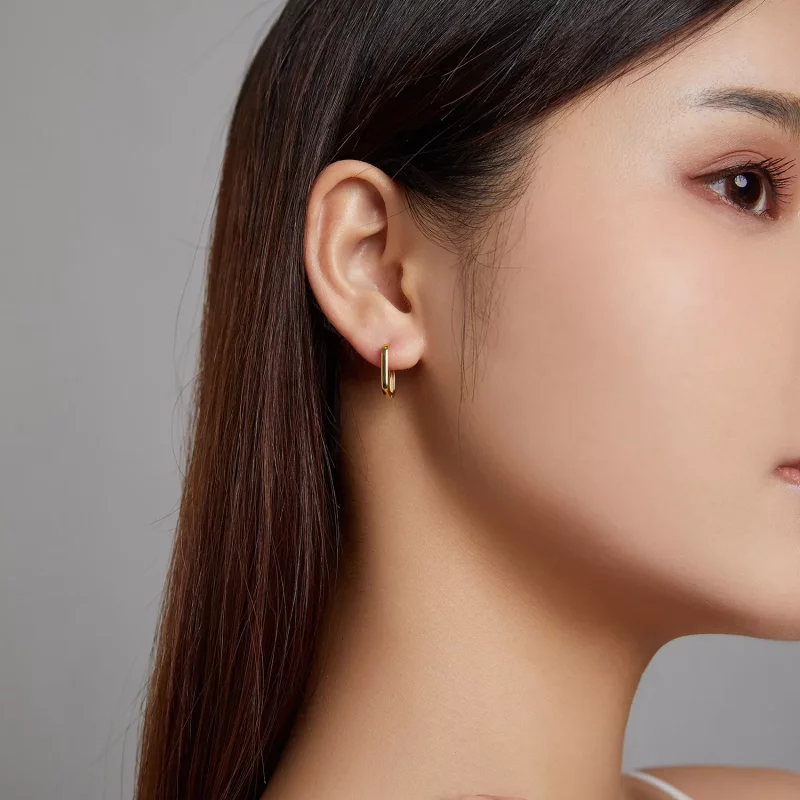 (imagen para) Aretes estilo Pandora con aros franceses - BSE478-B - Ver 5