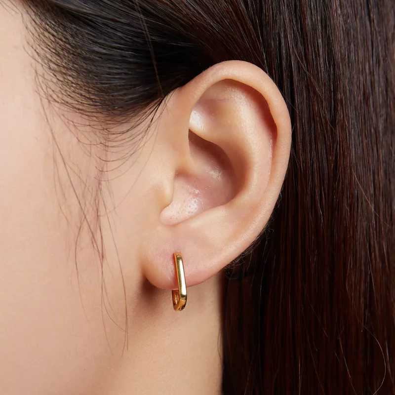 (imagen para) Aretes estilo Pandora con aros franceses - BSE478-B - Ver 6