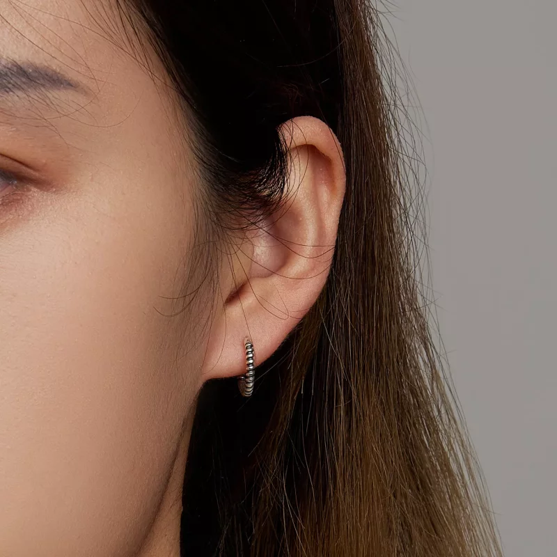 (imagen para) Aretes estilo Pandora con hilo simple - SCE1423 - Ver 5
