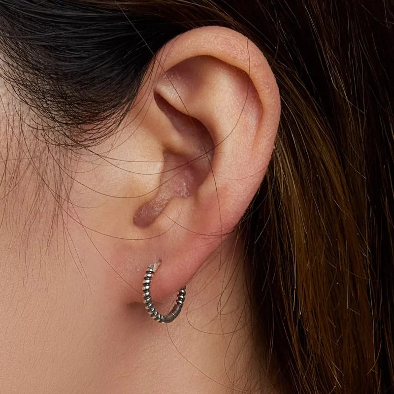 (imagen para) Aretes estilo Pandora con hilo simple - SCE1423 - Ver 7