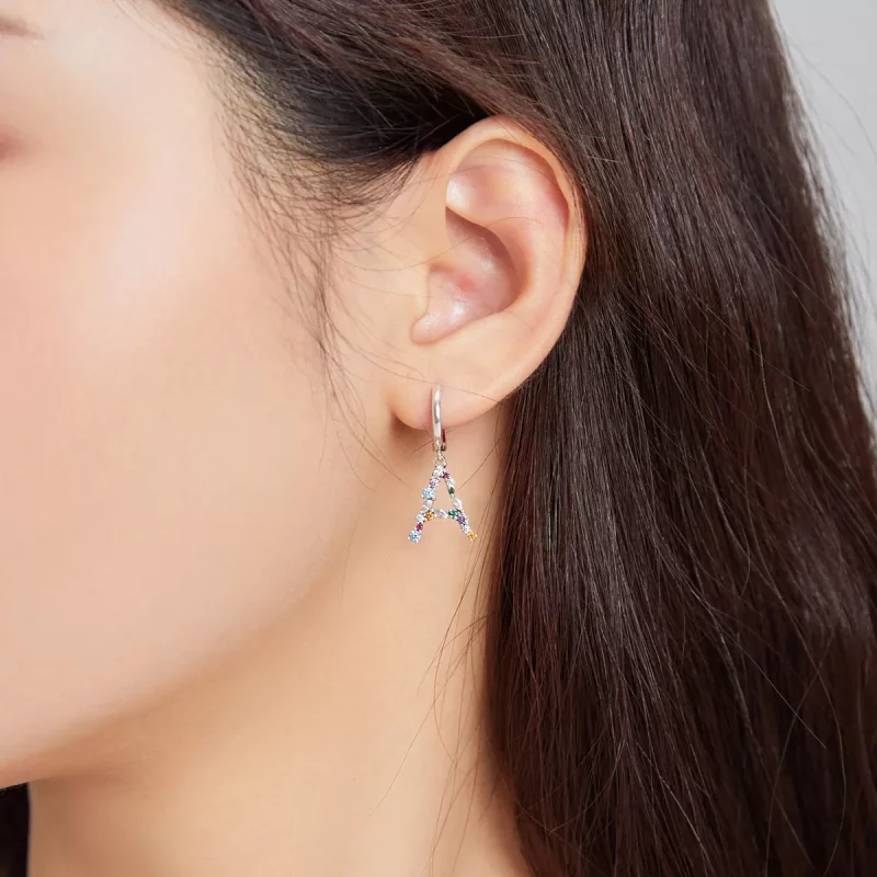 (imagen para) Aros de aro estilo Pandora para niña romántica - SCE1030 - Ver 7