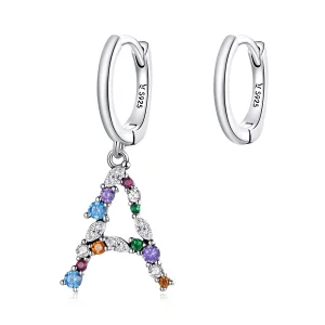 (imagen para) Aros de aro estilo Pandora para niña romántica - SCE1030