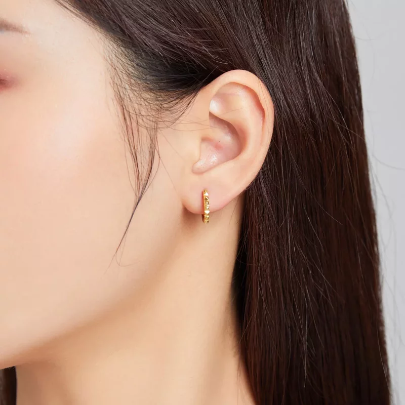 (imagen para) Estilo Pandora Aros de Engranajes Dorados - SCE1062 - Ver 5