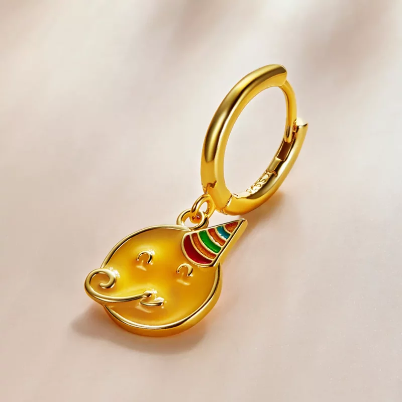(imagen para) Estilo Pandora Emoji - Aros para Celebrar - SCE1204-A - Ver 2