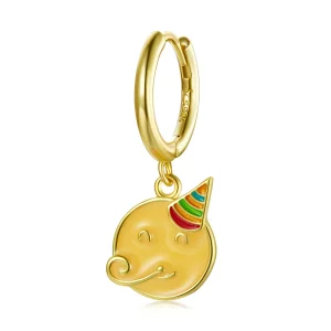 (imagen para) Estilo Pandora Emoji - Aros para Celebrar - SCE1204-A