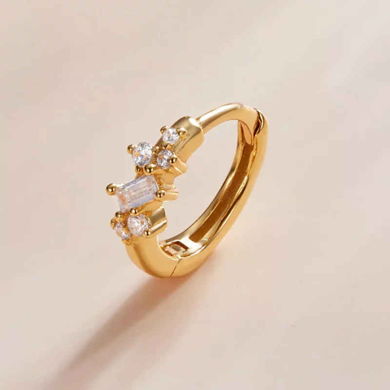 (imagen para) Estilo Pandora Simple - Aros Estrellados - SCE1189 - Ver 3