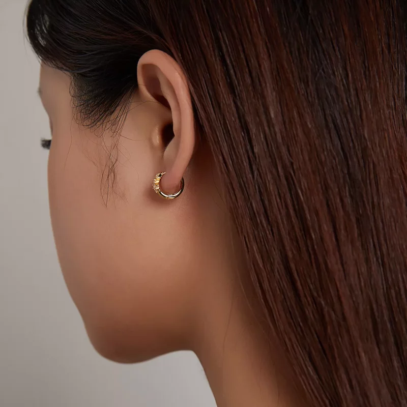 (imagen para) Estilo Pandora Simple - Aros Estrellados - SCE1189 - Ver 6