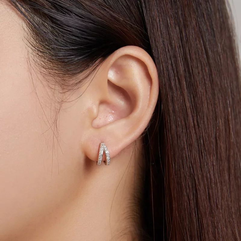 (imagen para) Estos aretes estilo Pandora para mujer moderna - SCE1187-A - Ver 4