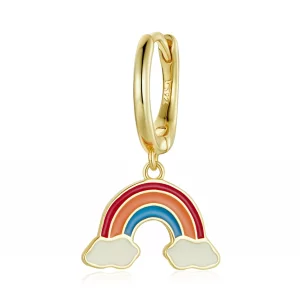 (imagen para) Pendientes de aro estilo Pandora Pop Rainbow - SCE1238