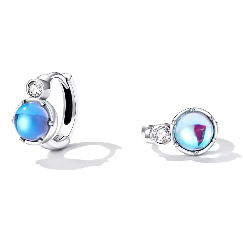 (imagen para) Pendientes de Aro Estilo Pandora Simple Symphony - SCE1411 - Ver 2