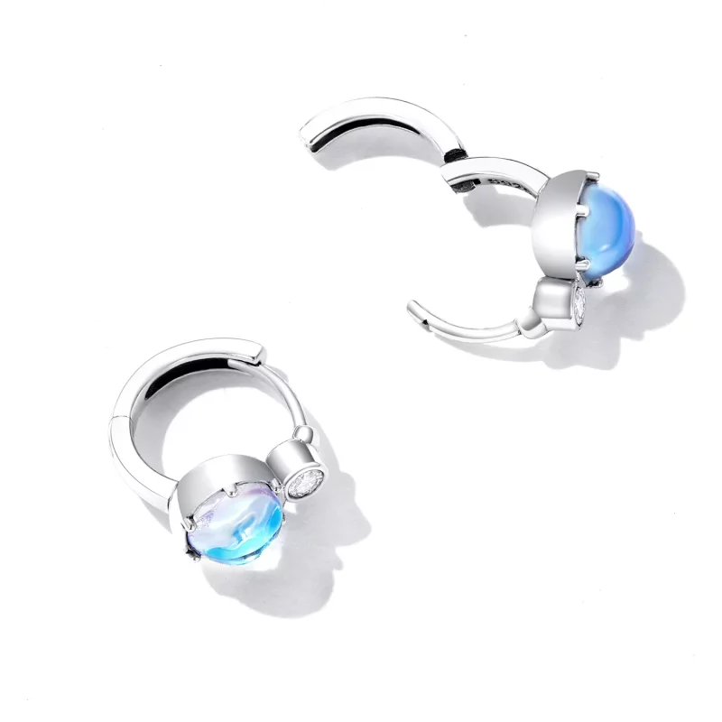 (imagen para) Pendientes de Aro Estilo Pandora Simple Symphony - SCE1411 - Ver 3