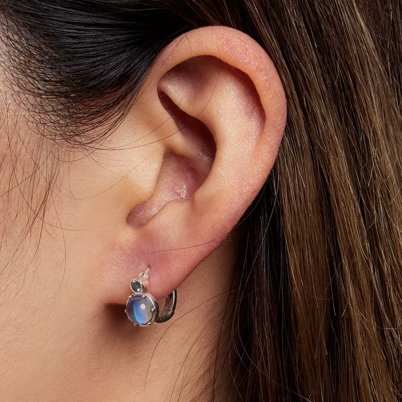 (imagen para) Pendientes de Aro Estilo Pandora Simple Symphony - SCE1411 - Ver 5