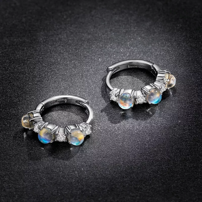 (imagen para) Pendientes estilo Pandora de aro simple - BSE532 - Ver 5