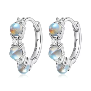 (imagen para) Pendientes estilo Pandora de aro simple - BSE532
