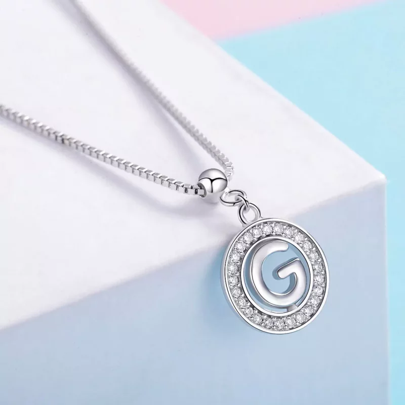 (imagen para) Colgante Pandora Style Me Wish con letra G - BSP001-G - Ver 4