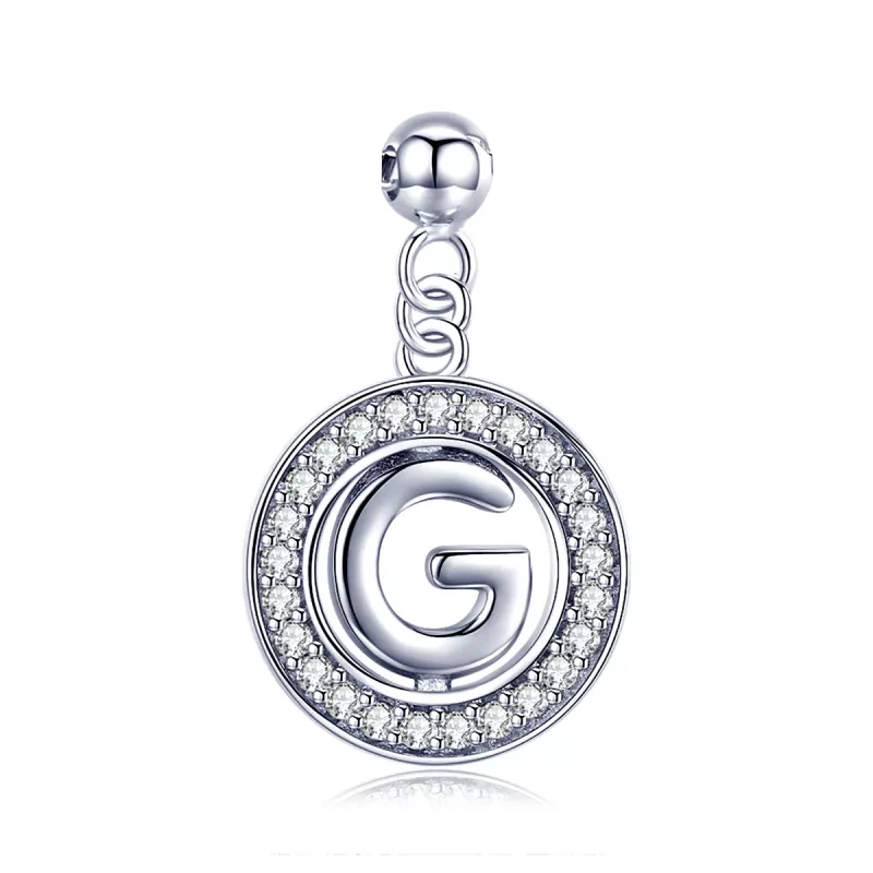(imagen para) Colgante Pandora Style Me Wish con letra G - BSP001-G