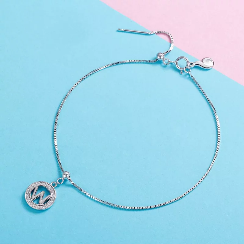 (imagen para) Colgante Pandora Style Me Wish Letter-W - BSP001-W - Ver 2