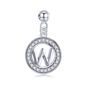 (imagen para) Colgante Pandora Style Me Wish Letter-W - BSP001-W
