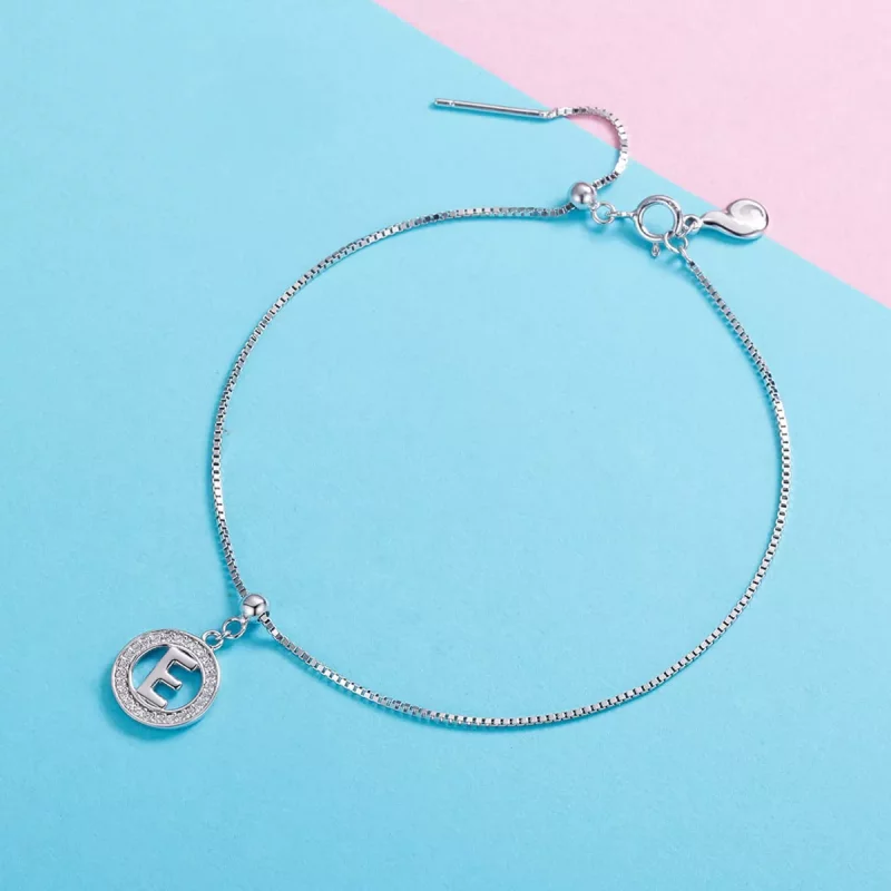 (imagen para) Pandora Estilo Me Deseo Letra-E Dangle - BSP001-E - Ver 2