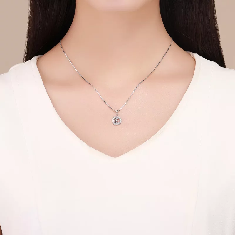 (imagen para) Pandora Estilo Me Deseo Letra-E Dangle - BSP001-E - Ver 5