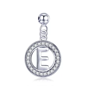 (imagen para) Pandora Estilo Me Deseo Letra-E Dangle - BSP001-E